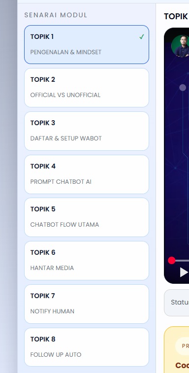 Modul disusun ikut topik