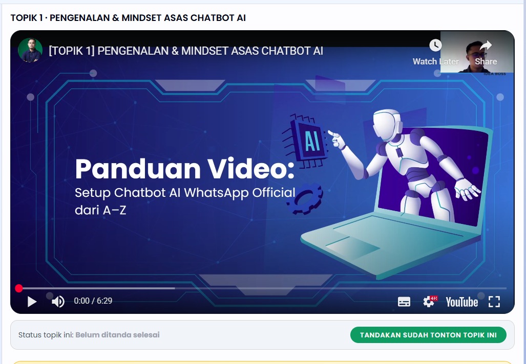 Ruangan rakaman yang kemas