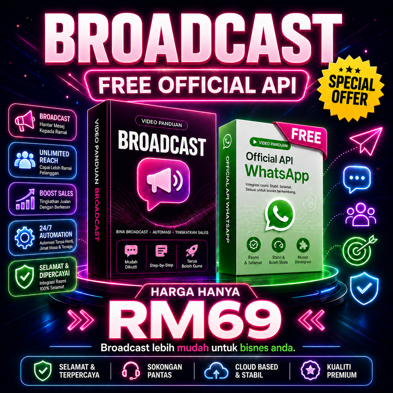 Broadcast + Free API